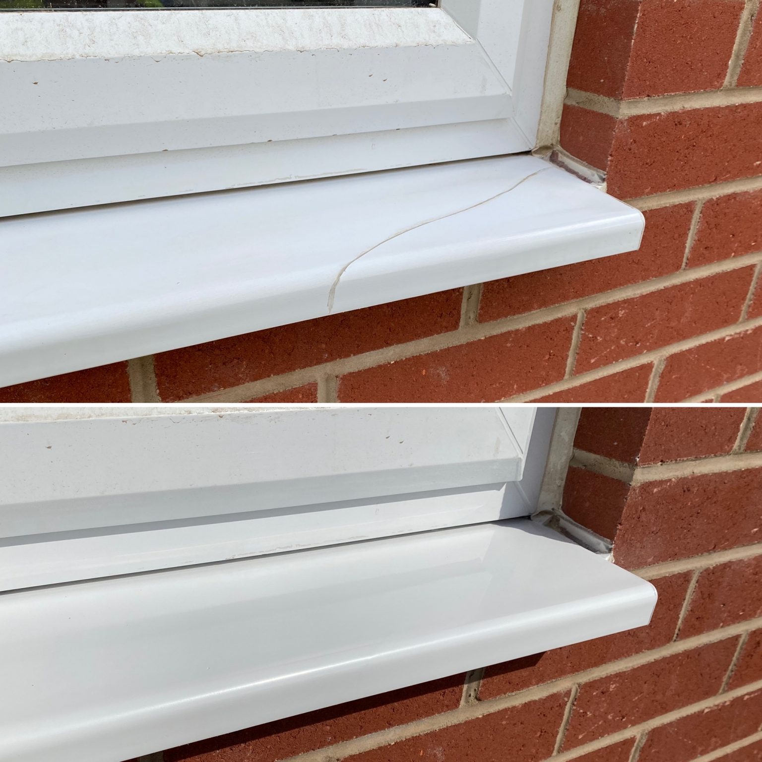 Cracked PVC Window Cill