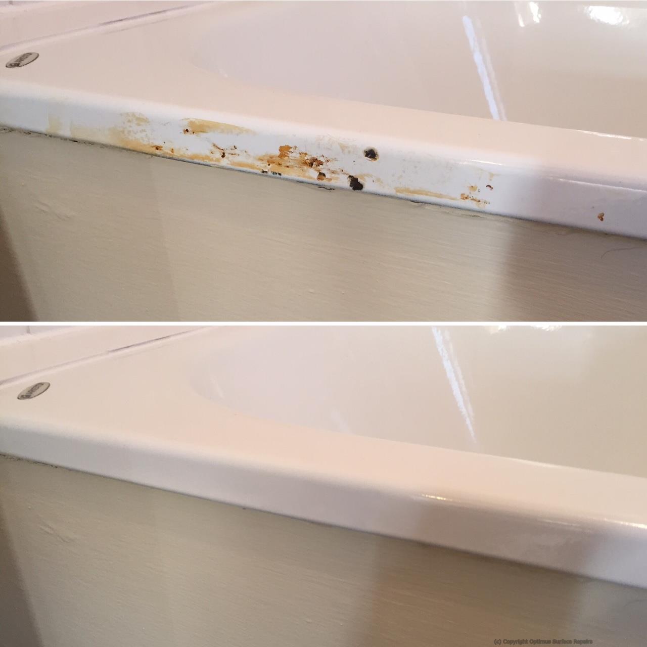 Repaired Rusty Bath