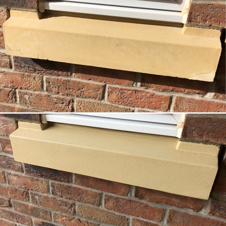 Damaged Stone Cill Repair | Surface Wizard