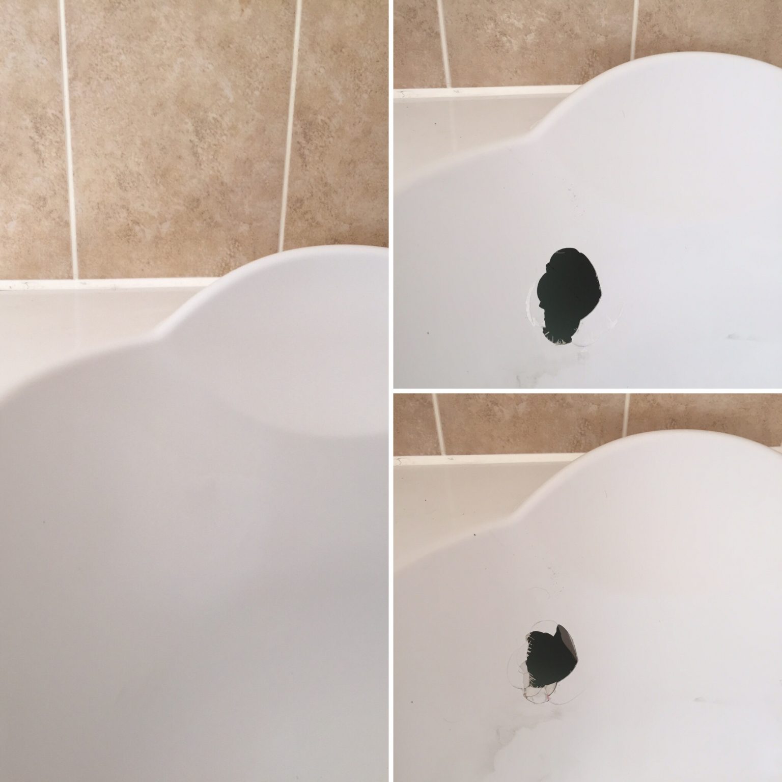 Chipped bath