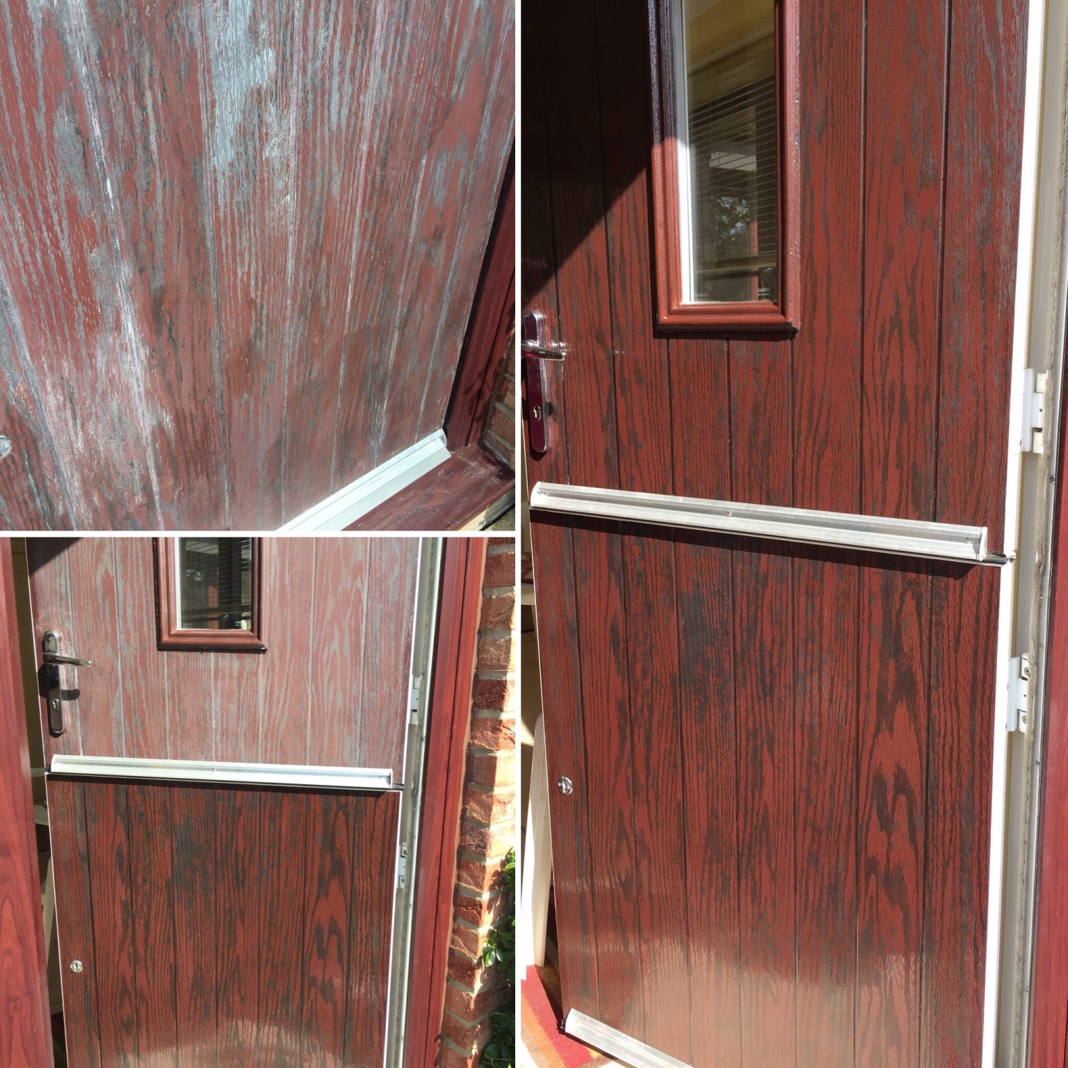 Faded composite door